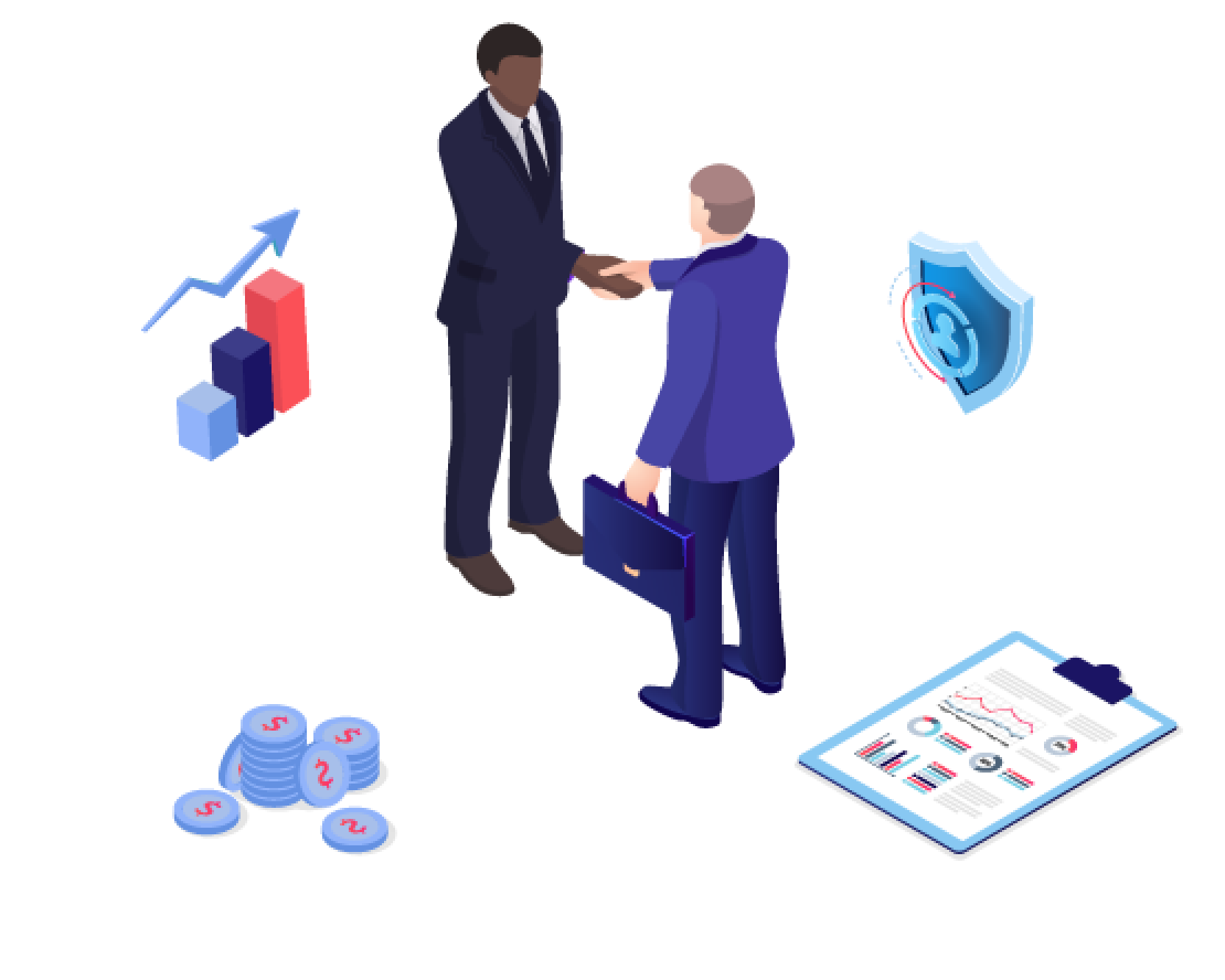 partners shake hands